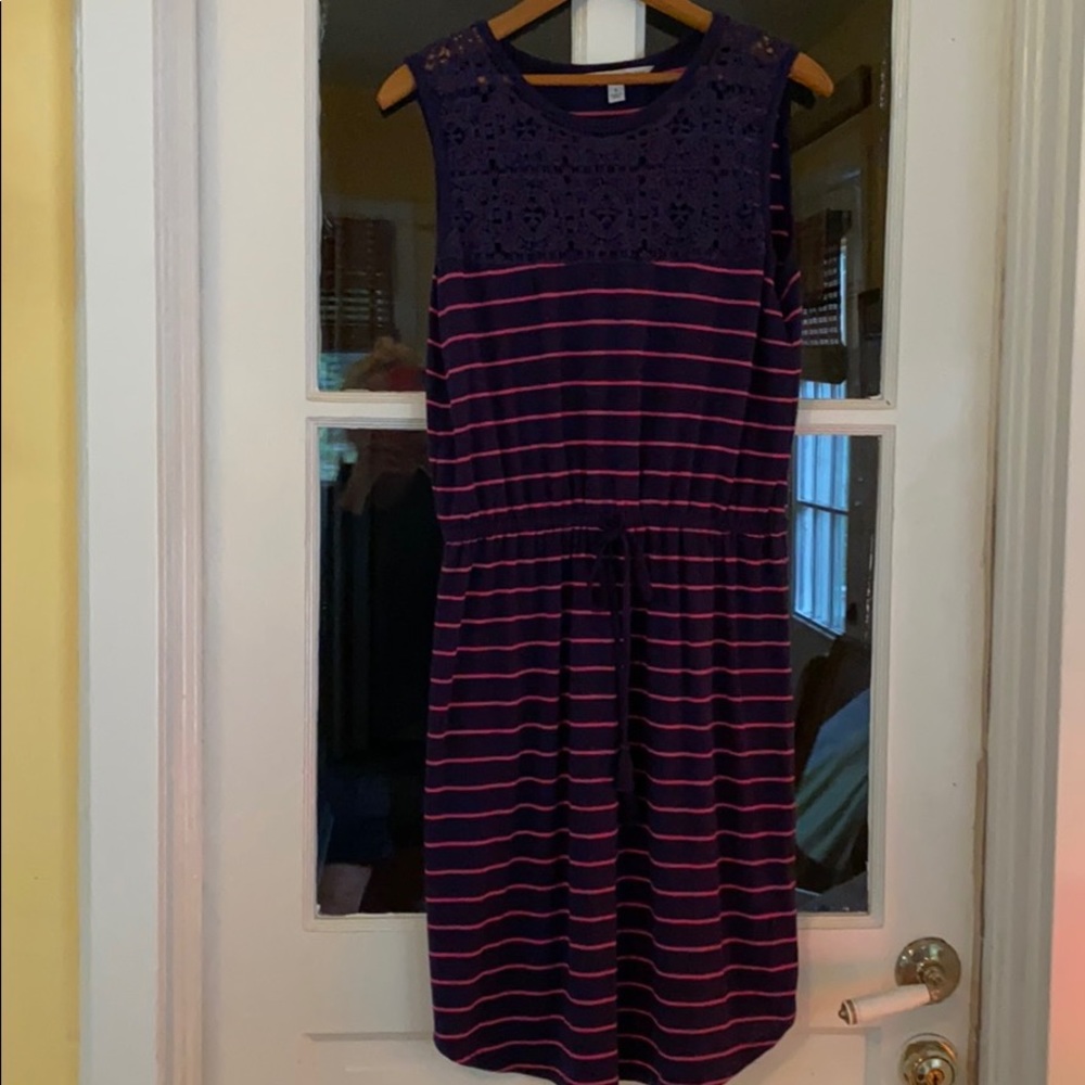 Navy & Pink Adrienne Vittadini Summer dress